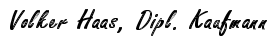 Volker Haas, Dipl. Kaufmann